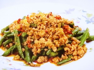 【きょうの料理】いんげんとひき肉の香り炒めのレシピ・栗原はるみ