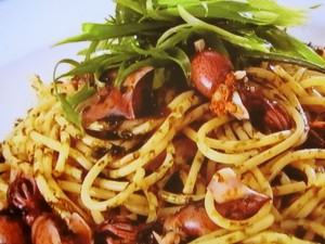 【ノンストップ】ホタルイカの和風パスタのレシピ・坂本昌行・坂本昌行のOne Dish