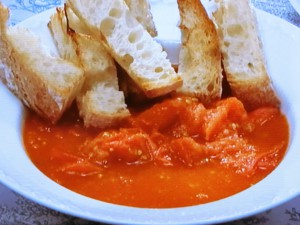 【おかずのクッキング】自家製フレッシュトマトソースでパン・コン・トマテのレシピ・土井善晴