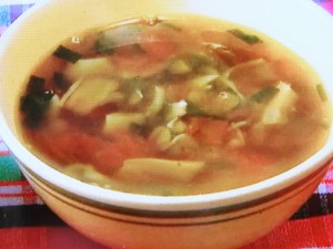 【男子ごはん】トマトと舞茸のにんにくスープのレシピ・国分太一・栗原心平