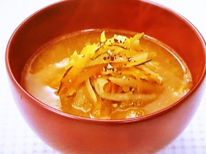 【きょうの料理】じゃがいもとかぼちゃのみそ汁のレシピ・平山由香