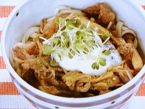 【上沼恵美子のおしゃべりクッキング】牛温玉うどんのレシピ・上沼恵美子・岡本健二