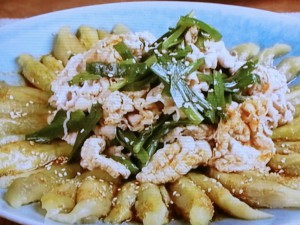 【キューピー３分クッキング】ゆでなすと豚しゃぶの薬味ソースのレシピ・田口成子