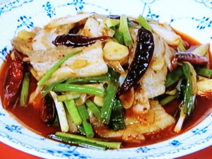 【きょうの料理】豚肉とねぎの回鍋肉（ホイコーロー）のレシピ・生放送ＣＯＯＫ９・脇屋友詞・谷原章介