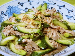 【きょうの料理】きゅうりと豚肉の香り炒めのレシピ・堀江ひろ子