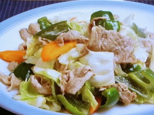 【キューピー３分クッキング】豚肉とキャベツのしょうゆマヨ炒めのレシピ・石原洋子