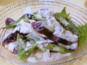 【きょうの料理】レンジ蒸し鶏のおかずサラダのレシピ・堀江ひろ子