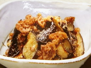 【きょうの料理】なすと牛肉のごまみそ炒めのレシピ・松本忠子