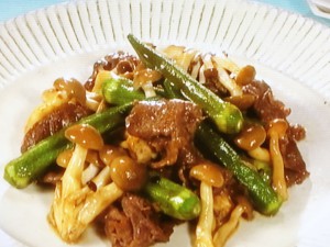 【きょうの料理ビギナーズ】オクラと牛肉のオイスターソース炒めのレシピ・河野雅子