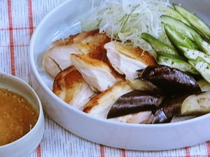 【きょうの料理】焼き鶏と夏野菜のごまみそがけのレシピ・白井操