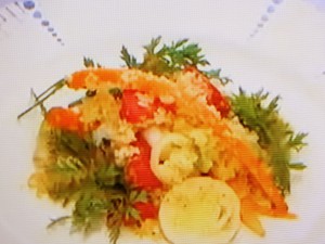 【ZIP！速水もこみちのMOCO''Sキッチン】もこみち流　野菜のクスクスのレシピ・速水もこみち