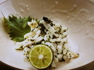 【きょうの料理】ゆでいかの青じそあえのレシピ・大原千鶴
