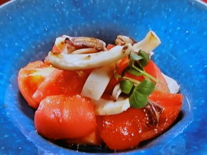 【きょうの料理】焼きいかのトマトしょうがじょうゆのレシピ・大原千鶴