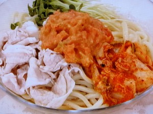 【あさイチ】トマトシャーベットの豚しゃぶキムチうどんのレシピ・市瀬悦子・解決！ごはん