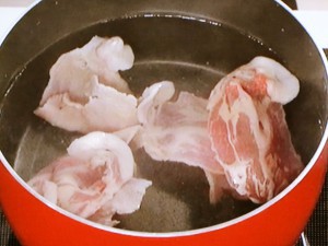 豚しゃぶのニンニク味噌