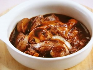 【上沼恵美子のおしゃべりクッキング】鶏肝ときのこの赤ワイン煮のレシピ・上沼恵美子・小池浩司