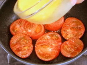トマトの卵焼き