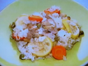 【ZIP！速水もこみちのMOCO''Sキッチン】もこみち流　鶏肉のレモンピラフのレシピ・速水もこみち