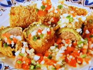 【ノンストップ】ゴーヤのボートフライのレシピ・坂本昌行・坂本昌行のOne Dish