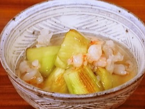 【きょうの料理】えびとなすのしょうがあんかけのレシピ・大原千鶴