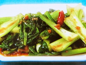 【男子ごはん】チンゲン菜と干しエビの炒め物のレシピ・国分太一・栗原心平