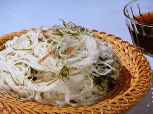 【きょうの料理】薬味たっぷりそうめんのレシピ・ほりえさわこ