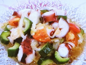 【夢の３シェフ競演】たこと夏野菜のマリネのレシピ・夢の３シェフ競演・落合務