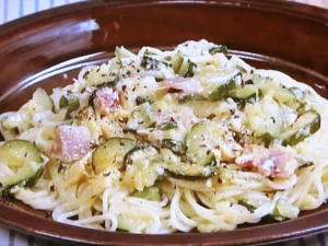 【キューピー３分クッキング】ズッキーニと卵のスパゲティのレシピ・田口成子