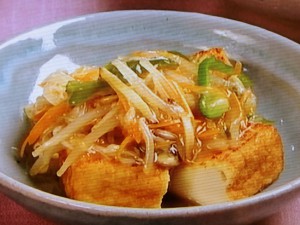 【キューピー３分クッキング】厚揚げの野菜あんかけのレシピ・田口成子