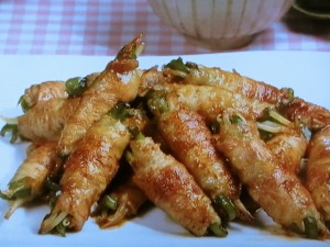 【キューピー３分クッキング】もやしの豚肉巻き みそ風味のレシピ・石原洋子