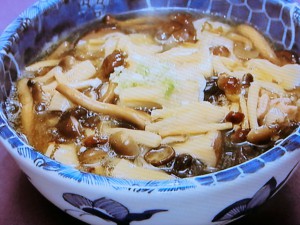 【おかずのクッキング】きのこつゆそばのレシピ・古田等