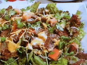 【キューピー３分クッキング】焼き肉サラダのレシピ・石原洋子