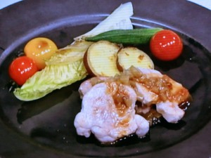 【きょうの料理】豚ヒレの梅酒みそ焼き野菜添えのレシピ・後藤加寿子
