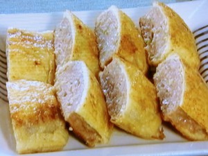 【きょうの料理ビギナーズ】肉詰めいなり焼きのレシピ・河野雅子