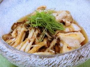 【きょうの料理】しめじと鶏肉の梅煮のレシピ・松田美智子