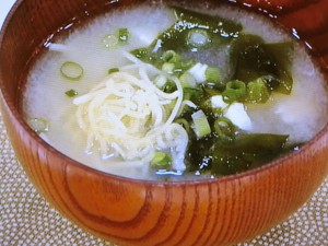 【あさイチ】豆腐とわかめのチーズ入りみそ汁のレシピ・江上栄子・解決！ごはん