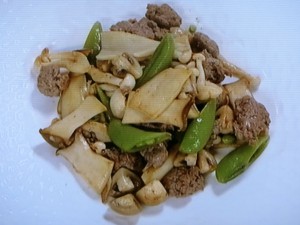 【上沼恵美子のおしゃべりクッキング】きのこと牛挽肉のソテーのレシピ・上沼恵美子・小池浩司