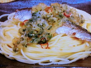 【ノンストップ】みぞれイワシのペペロンチーノのレシピ・小野淳平・行列シェフのまかない・家ごはん