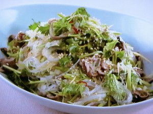 【上沼恵美子のおしゃべりクッキング】タイ風春雨サラダのレシピ・上沼恵美子・石川智之