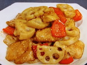 【きょうの料理】れんこんと鶏むねのチャイナデリ風のレシピ・市瀬悦子