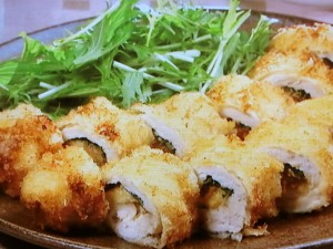 【キューピー３分クッキング】チキンねぎみそロールカツのレシピ・小林まさみ