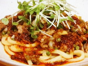 【ノンストップ】ピリ辛混ぜうどん特製辣醤（ラージャン）がけのレシピ・山野辺仁・行列シェフのまかない・家ごはん