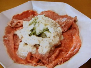 【おかずのクッキング】牛しゃぶ山いも大根おろしかけのレシピ・野崎洋光
