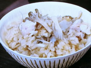 【キューピー３分クッキング】鶏肉、舞茸、ごぼうの炊き込みごはんのレシピ・満留邦子