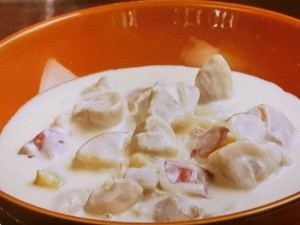 【キューピー３分クッキング】鶏肉とさつま芋のクリーム煮のレシピ・石原洋子