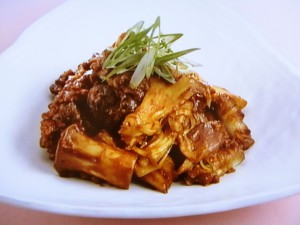【上沼恵美子のおしゃべりクッキング】きのこの肉みそ炒めのレシピ・上沼恵美子・岡本健二