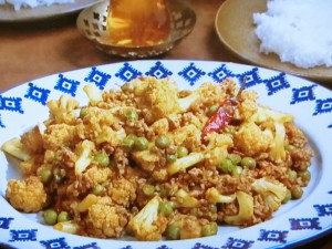 【キューピー３分クッキング】カリフラワーとひき肉のサブジのレシピ・小林まさみ