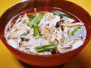 【おかずのクッキング】イワシつみれきのこ汁のレシピ・野崎洋光