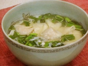 【キューピー３分クッキング】ワンタンスープのレシピ・石原洋子