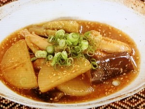 【上沼恵美子のおしゃべりクッキング】焼き大根のごま煮のレシピ・上沼恵美子・岡本健二